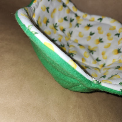 save your hands with this Koozie. Remove hot bowls from microwave with these Koozies. Place bowl in Koozie and save your hands from the heat. Also great to use for cold items, like ice cream.  hand-made 