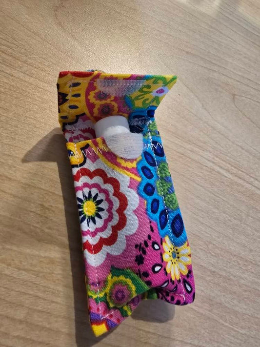 Retro Flower Keychain Set with Earbud Case, Lip Balm Holder & Wristlet – Cute Matching Accessories, Buy Individually or as a Set"
