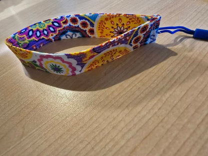 Retro Flower Keychain Set with Earbud Case, Lip Balm Holder & Wristlet – Cute Matching Accessories, Buy Individually or as a Set"